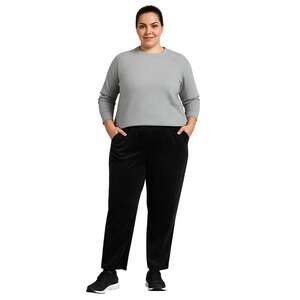 Lands’ End Women’s XL 18 Black Pull-On Pants – Straight Leg